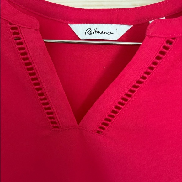 Reitmans Pink Blouse Tank Top size large - Picture 2 of 7